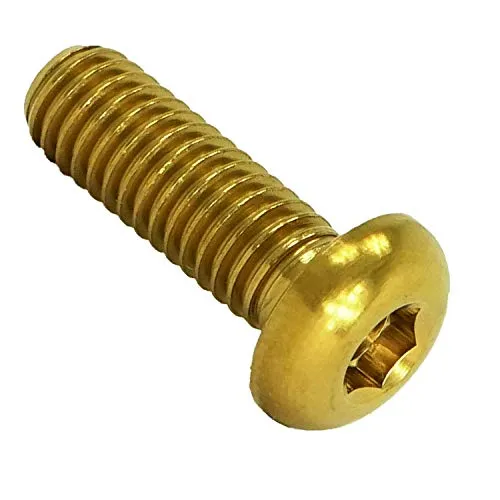 F26 Titan M6 Linsenkopfschraube iso 7380 (Gold, 18mm) in gold von F26