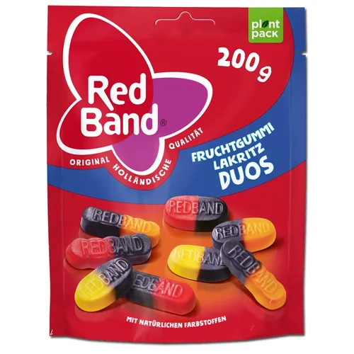  Red Band Fruchtgummi Lakritz Duos 200g Beutel 7,85€/1kg