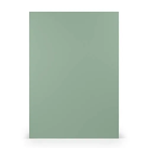 PAPERADO 25x Briefpapier DIN A4 - Eucalyptus gerippt Grün 100 g/m² - Papierbögen in 29,7 x 21 cm zum Basteln & Drucken