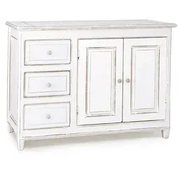 Sideboard Colette aus Mangoholz, 120 cm - Kommode aus hochwertigem Mangoholz mit großzügigem Stauraum und eleganter Oberfläche für Dekoration – ideal für Wohnzimmer, Esszimmer oder Büro.