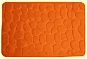 duschy Badteppich Badematte Badvorleger Badezimmermatte Deluxe 60 x 95 cm (Orange)