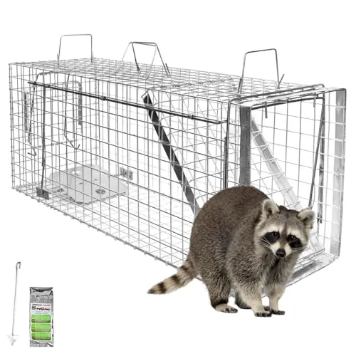 Lebendfalle Marder Rattenfalle Lebend Wiesel Garten Kaninchen Abwehr Umsiedeln Falle Haus Waschbär Zubehör Vertreiben Dachboden 105 x 34 x 42 Heavy Petigi