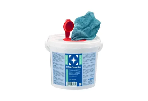 Uzin UZIN Clean Box Reinigungstücher - Effektive Klebstoffentfernung, 72 Stück - Praktische Allzwecktücher für die schnelle und gründliche Entfernung von Klebstoffresten. Ideal für den professionellen Einsatz und vielseitig einsetzbar.