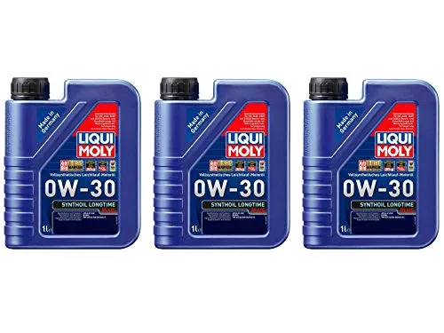 3x Original Liqui Moly 1L Synthoil Longtime Plus 0W-30 Motoröl Motorenöl Oil