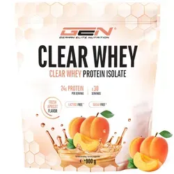 Clear Whey Isolate Proteinshake - Fruchtig & Erfrischend (900g, Fresh Apricot) - Molkenproteine: Erfrischender Eiweiß-Shake mit 24 g Protein pro Portion, zucker- und fettarm, ideal für gesunde Ernährung und Sport.