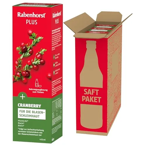 Rabenhorst Cranberry Plus 3er Pack (450 ml)