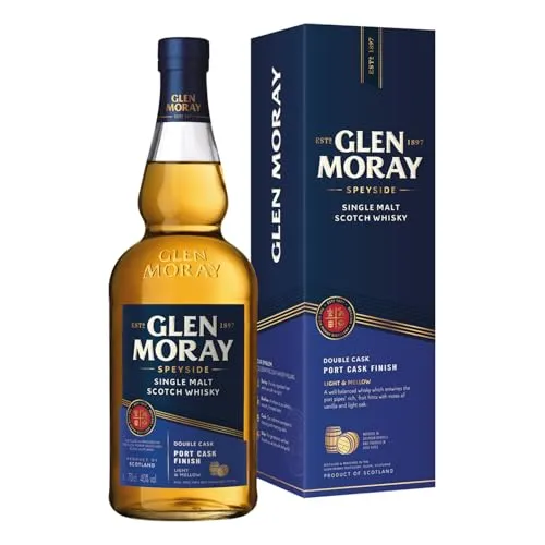Glen Moray Elgin Classic Port Cask Finish 0,7l in Geschenkbox - Whisky mit 40% Vol. aus der renommierten Glen Moray Distillery, nachgereift in Portweinfässern für fruchtige Aromen und eine harmonische Süße – ideal als Geschenk oder für besondere Genussmomente.