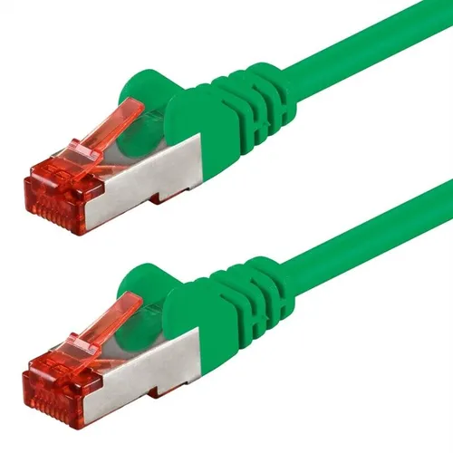 Netzwerkkabel Cat6 grün 5m S/FTP PiMF 250MHz DSL LAN Patch-Kabel 1:1 belegt