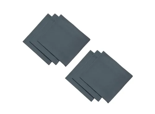Engelland Stoffserviette Mundtuch, 45 x 45 cm, 6er Set, 100 % Baumwolle, grau - Hochwertige Stoffservietten im praktischen 6er Set, aus 100 % Baumwolle, strapazierfähig und ideal für festliche Anlässe oder den Alltag. Pflegeleicht und bei 60°C waschbar.