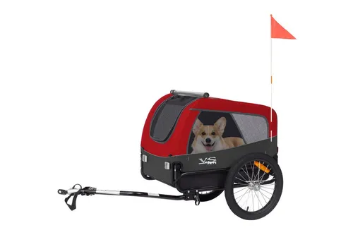 TIGGO Fahrradhundeanhänger Tiggo VS Medium für Hunde bis 23 kg - Der Tiggo VS Medium Hundeanhänger bietet eine stabile und komfortable Fahrt für Ihr Haustier. Mit verstärktem Boden, Insektenschutz und leichtem Zugang ist er ideal für aktive Abenteuer mit Ihrem Hund.