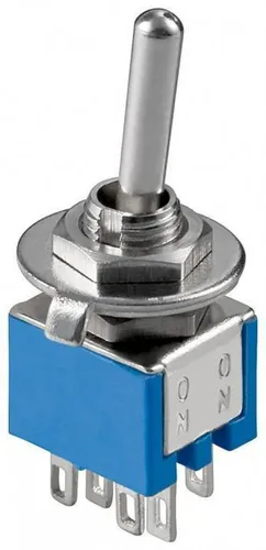 Subminiatur Kippschalter, 6 Pin, 2x EIN-EIN