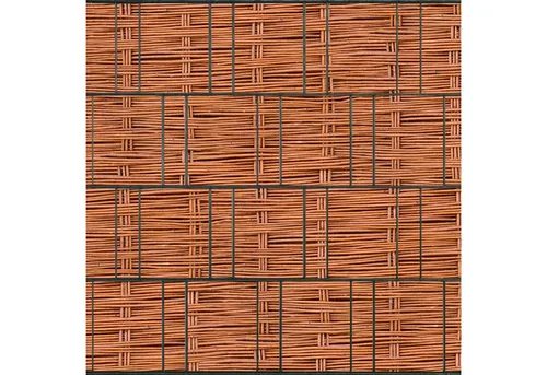 zaunzu Sichtschutzstreifen Weidengeflecht 2,5m x 2,0m - Beidseitig bedruckt für Doppelstabgitter - Hochwertige Sichtschutzstreifen in Weidengeflecht-Optik, ideal für Doppelstabzäune. Wetterfest und leicht zu reinigen, bieten sie individuellen Sichtschutz und gestalten Ihren Garten modern und stilvoll.