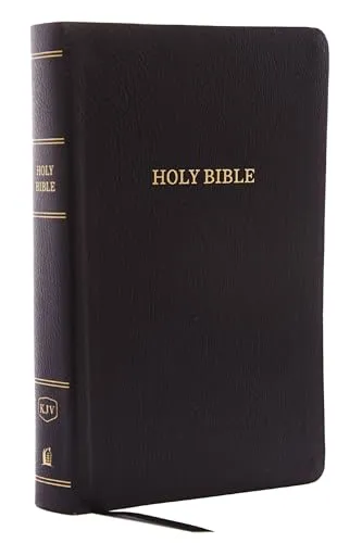 KJV Holy Bible: Personal Size Giant Print with 43,000 Cross References, Black Bonded Leather, Red Letter, Comfort Print: King James Version