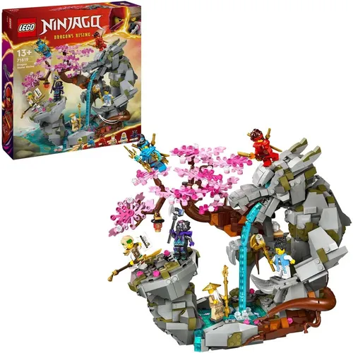 LEGO NINJAGO Drachenstein-Tempel - Großes Bauspielzeugset mit 6 Ninja-Figuren, interaktivem Drachen und vielen beweglichen Funktionen für kreatives Spielen