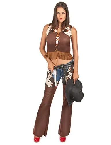 DEGUISE TOI Sexy Cowgirl Kostüm für Damen braun-Weiss - Braun