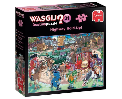Jumbo Spiele Puzzle Wasgij Destiny 21 Halt! Geld oder Führerschein! 500 Teile Puzzle, 500 Puzzleteile