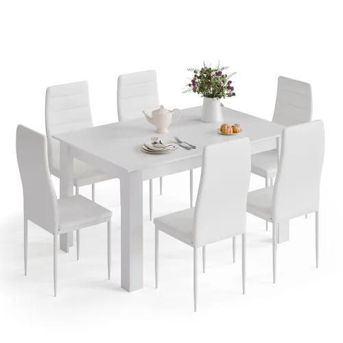 Mondeer Esstischset mit 6 Stühlen von Mondeer