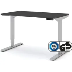 ASSMANN Büromöbel Schreibtisch Y-Line Curved 120x70cm in silber von Assmann Electronic