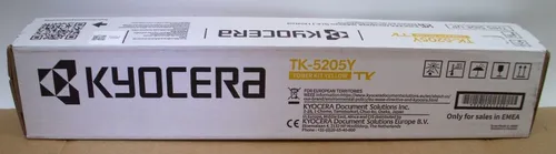 Original Kyocera TK-5205Y Toner Yellow - Tonerkassette für Kyocera TASKalfa 356/358 ci, liefert brillante Farbdrucke in Gelb und überzeugt durch hohe Seitenleistung.