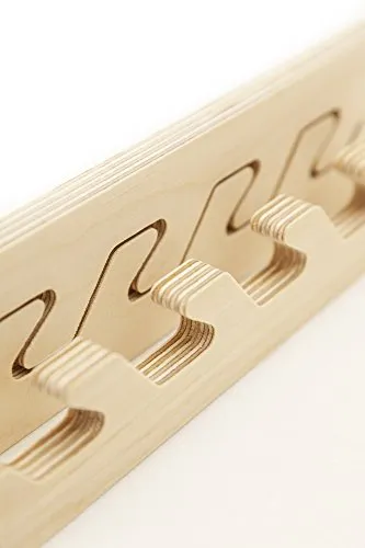 Solid M - 4er-Set Bettbeschlag - Möbel-Zubehör für metallfreie Betten, werkzeuglose Montage und wiederlösbare Verbindungen für maximale Stabilität.