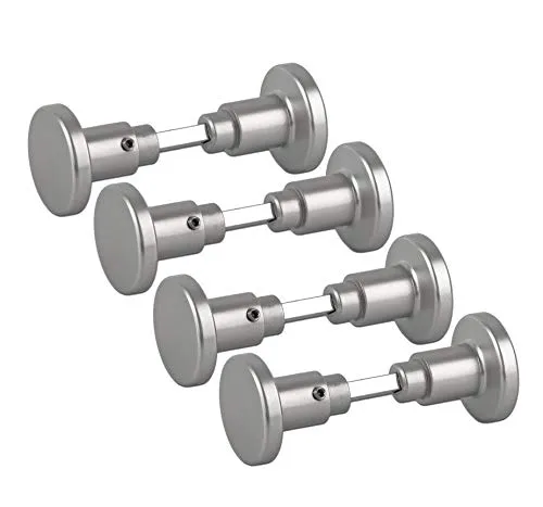 BigDean Aluminium Zimmertürknöpfe - Robuste Türknöpfe für einfachen Zugang - Praktische Türknöpfe aus eloxiertem Aluminium für ein einfaches Drehen und Öffnen von Türen. Ideal für Haushalte mit Kindern oder Haustieren, ermöglicht sichere Nutzung. Flexibel und kompatibel mit gängigen Türgriffen.