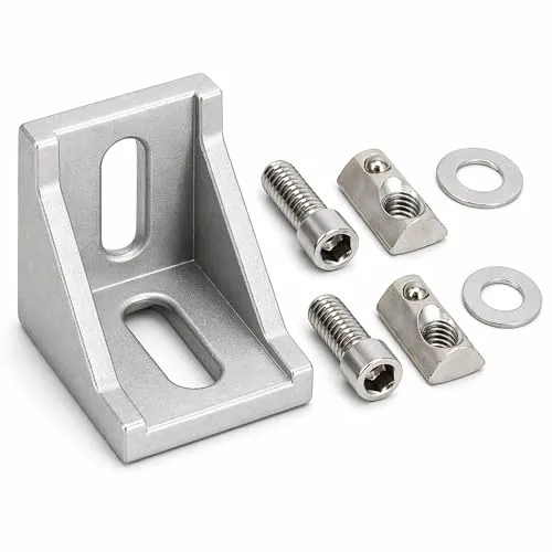 SCHMIDT systemprofile 30x Eckwinkel Nut 8 - Stütze: Hochwertiger Aluminiumprofil Winkel-Verbinder für sichere 90 Grad Verbindungen mit langlebigen Materialien und einfacher Montage.