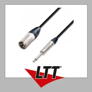 Adam Hall Cables K5 MMP 0300 Mikrofonkabel Neutrik XLR male auf 6,3 mm Kli