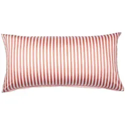 Janine Streifen-Kissenbezug modern classic koralle 40x80 cm von Janine