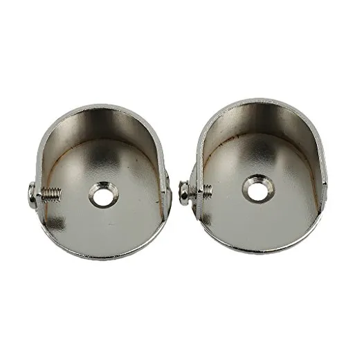Stück Rundrohr Halterung, Gardinenstangenhalter Edelstahl, Gardinenstange Halterung mit Schrauber, Metall Vorhangstangenhalter Wandhalterung Stangenhalterung für Vorhänge, Bäder, Schränke, 28mm 2