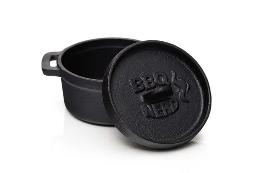 BBQ Nerd Schmortopf Mini Dutch Oven, Gusseisentopf 11x5cm