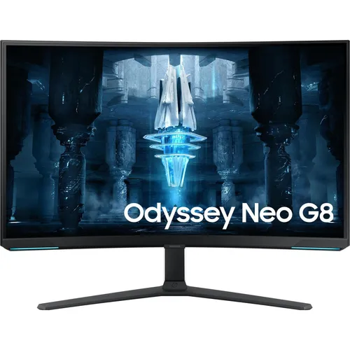 Samsung Odyssey Neo G8 Gaming Monitor S32BG850NP - 32 Zoll 4K UHD - Gaming Monitor mit 240 Hz Bildwiederholrate und 1 ms Reaktionszeit für flüssiges Gameplay. VA-Panel mit Quantum Mini-LED sorgt für brillante Farben und Kontrast. Ideal für alle Gaming-Plattformen.