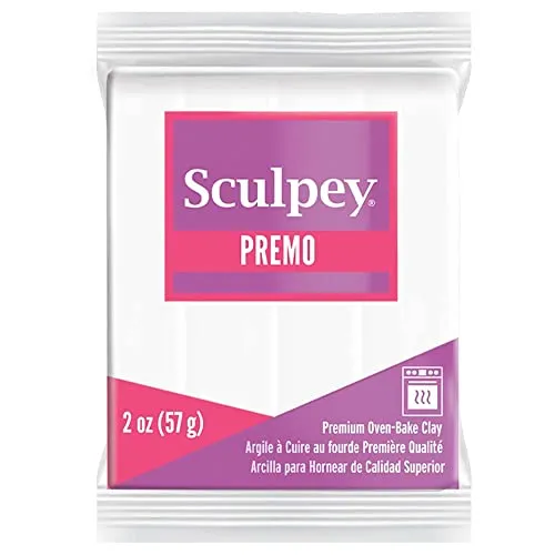Sculpey Premo ofenhärtende Modelliermasse weiß, 2oz