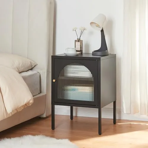 Nachttische Schwarz von en.casa