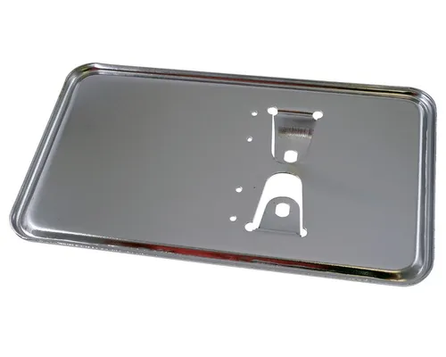 Kennzeichenhalter Platte in Chrom 100x175 mm Mofa