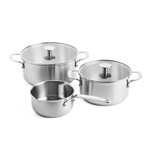 KitchenAid Edelstahl 5-Teiliges Kochtopfset