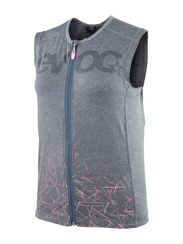 evoc Protector Vest Women - Carbon Grey - Fahrradbekleidung mit LITESHIELD PLUS-Rückenprotektor für optimalen Schutz, flexibel und bequem wie ein T-Shirt, ideal für aktive Radfahrerinnen.