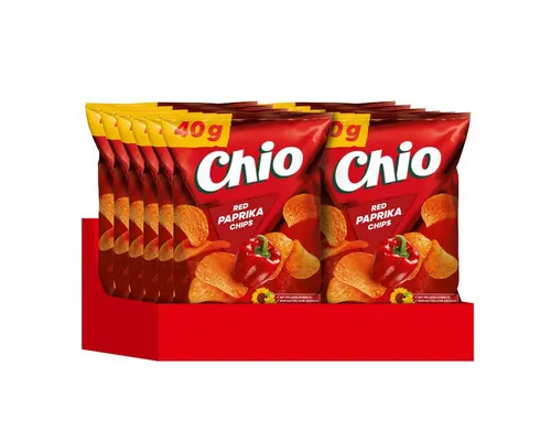 Chio Knabberei, Chio Red Paprika Chips glutenfrei vegetarisch vegan 40g 12er Pack