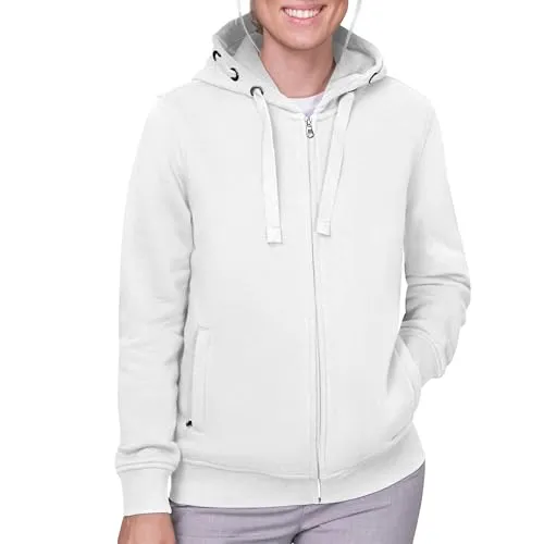 HRM Damen 807 Premium Hooded Jacket - Fair Trade Kapuzenjacke - Funktionsjacken: Hochwertige Sweatjacke aus 70% Baumwolle & 30% recyceltem Polyester, ideal für Freizeit und Sport, fair produziert unter besten Bedingungen.