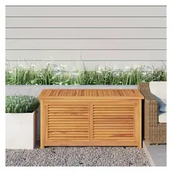 furnicato Gartenbox mit Beutel 114x50x58 cm aus Massivholz