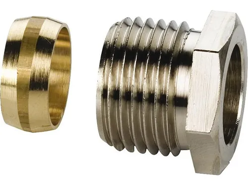 Klemmringverschraubung 1/2''x15 vernickelt
