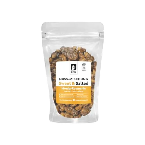Bremer Gewürzhandel Nussmischung Honig-Rosmarin, süß & salzig, leckerer Snack, 150g