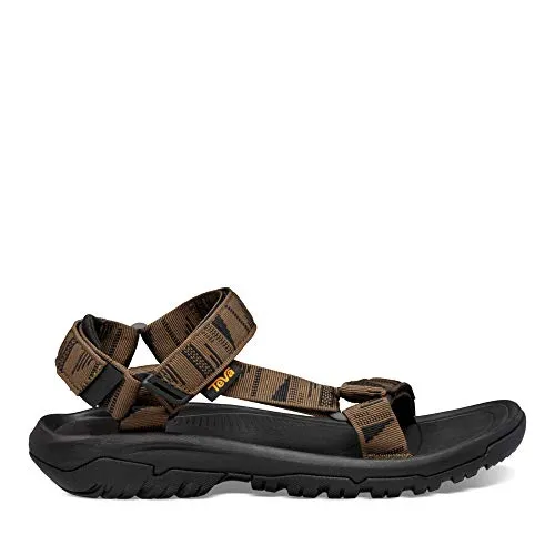 Teva Herren Hurricane XLT2 Sandalen - Komfortable Wanderschuhe in Dunkeloliv, Größe 44.5 EU - Wanderschuhe mit Nylon-Schaft für optimale Unterstützung und einem praktischen Klettverschluss für schnelles An- und Ausziehen. EVA-Schaumstoff-Fußbett sorgt für ganztägigen Komfort.