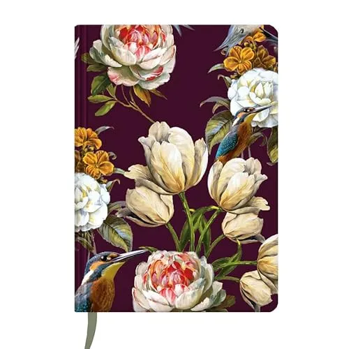 Cedon Eisvogel Bordeaux Notizbuch A5 Hardcover Eisvogel Bordeaux mit Hardcover matt laminiert, abgerundete Ecken, Format: A5, 15,5 x 21,8 x 1,8 cm, 256 Seiten, 80 g/m2, 2035264