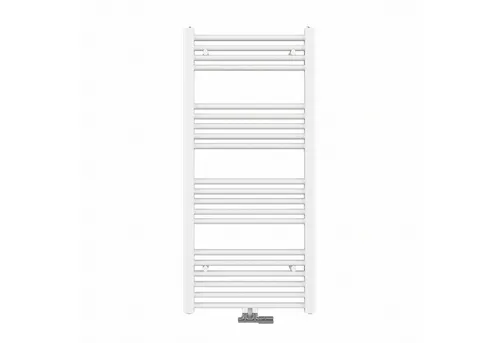 Emke Badheizkörper Handtuchwärmer 100x50cm 427W Weiß - Heizkörper für Badezimmer und Wohnräume, sorgt für angenehme Wärme und trockene Handtücher, aus hochwertigem Stahl mit kratzfester Oberfläche und einfacher Wandmontage.