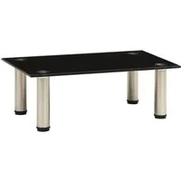 vidaXL TV-Tisch aus Hartglas 40x35x17 cm Schwarz - Moderne TV-Halterung aus starkem Hartglas und Edelstahl, stabil und langlebig. Ideal für Fernseher und Elektronikgeräte, leicht zu reinigen.