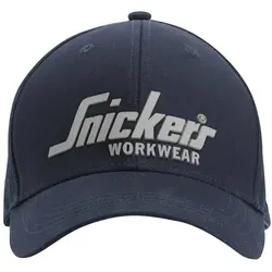 Snickers SWW Logo Baumwoll-Mütze Navy-Schwarz - Hüte & Mützen, stylische Einheitsgröße aus 100% Baumwolle, ideal für kühle Tage und mit modischem Logo