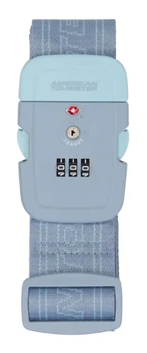 American Tourister Luggage Belt TSA Spanngurt Stone Blue / Blue blaugrau