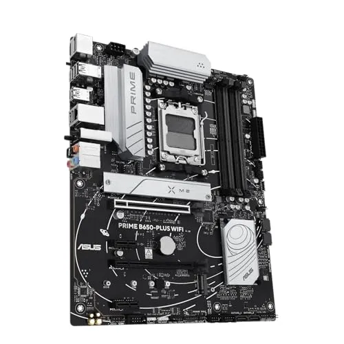 ASUS Prime B650-Plus WiFi Mainboard - ATX-Mainboard mit AMD Sockel AM5 und B650-Chipsatz, ideal für Gaming und hohe Leistung mit Unterstützung für DDR5-RAM und WiFi 6E.