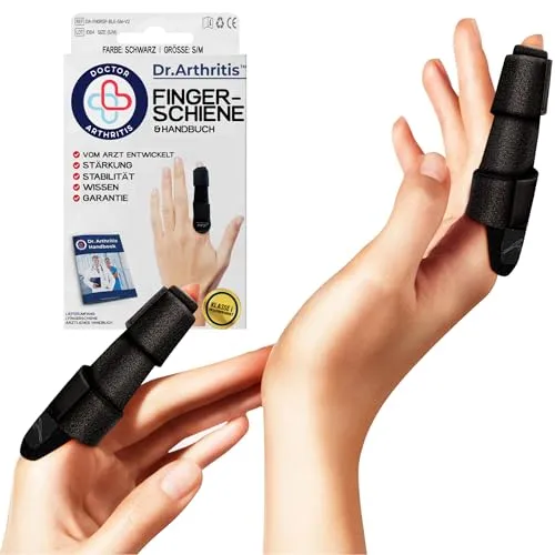 Dr. Arthritis Fingerbandage & Fingerschiene, 2er-Pack für kleinen Finger/Mittelfinger/Zeigefinger
