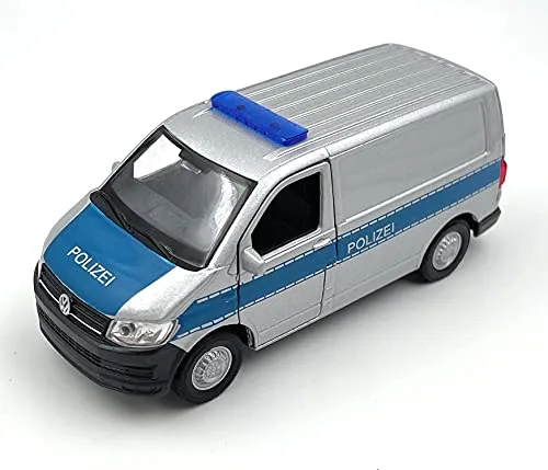 H-Customs T6 Bus Polizei Modellauto Auto Lizenzprodukt 1:34-1:39